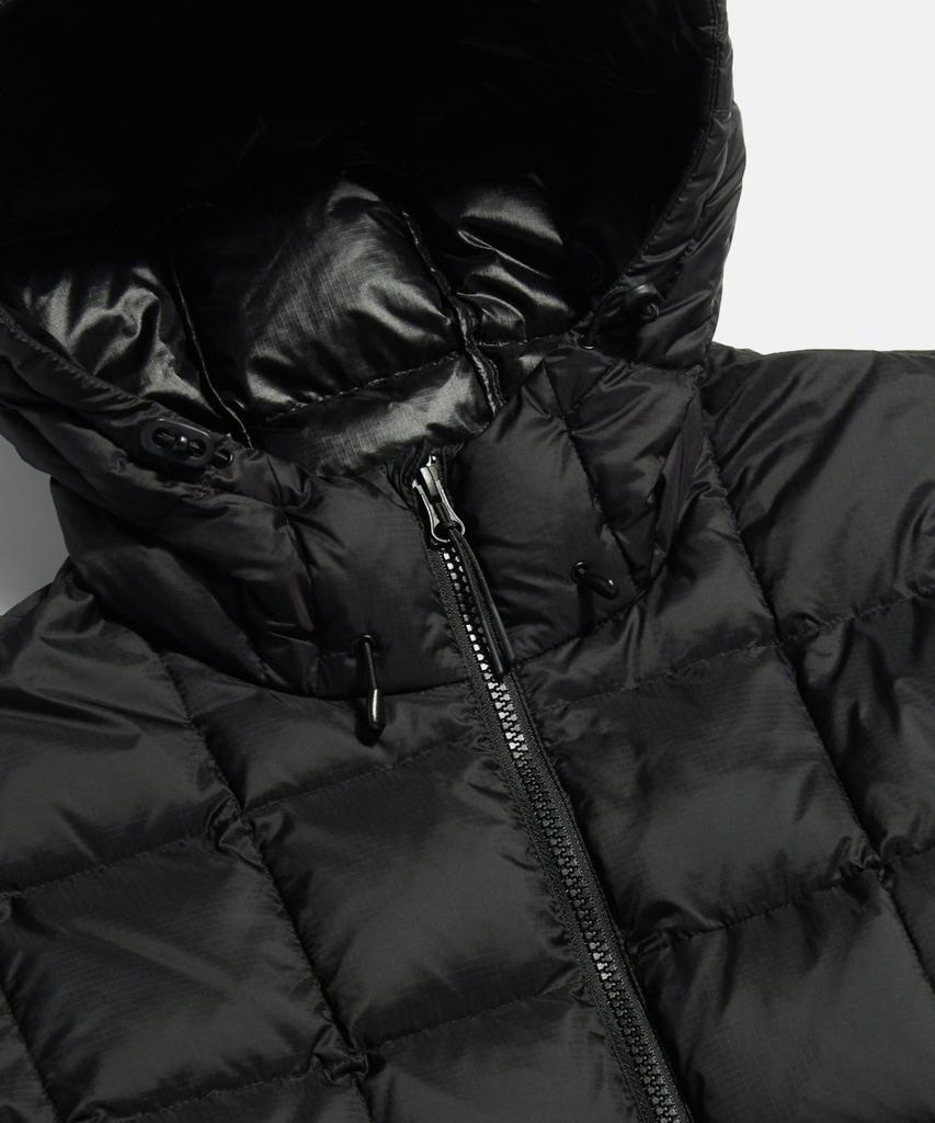 Espionage Hooded Light Down Jacket Black