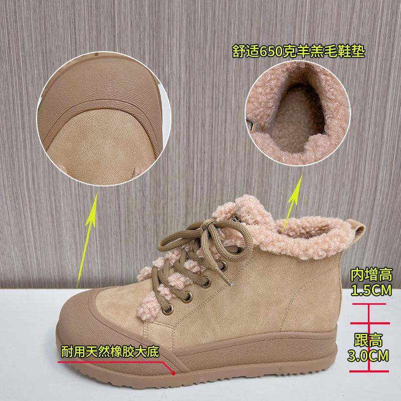 Ретро зимние ботинки 2025 зима новые повседневные бархатные ботинки Мартина женские на плоской подошве универсальные ботинки женские теплые женские ботинки