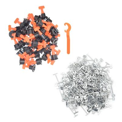 Плиточные крестики Система выравнивания плитки Инструмент для укладки плитки для строительства Стены Пол Здания ПП + Нержавеющая сталь