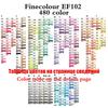 FINECOLOUR 240/480 Цветов EF100/EF101/EF102 Набор Художественных Маркеров Двусторонний Масляный На Спиртовой Основе Маркеры для Эскизов Ручка Художественные Принадлежности для Рисования