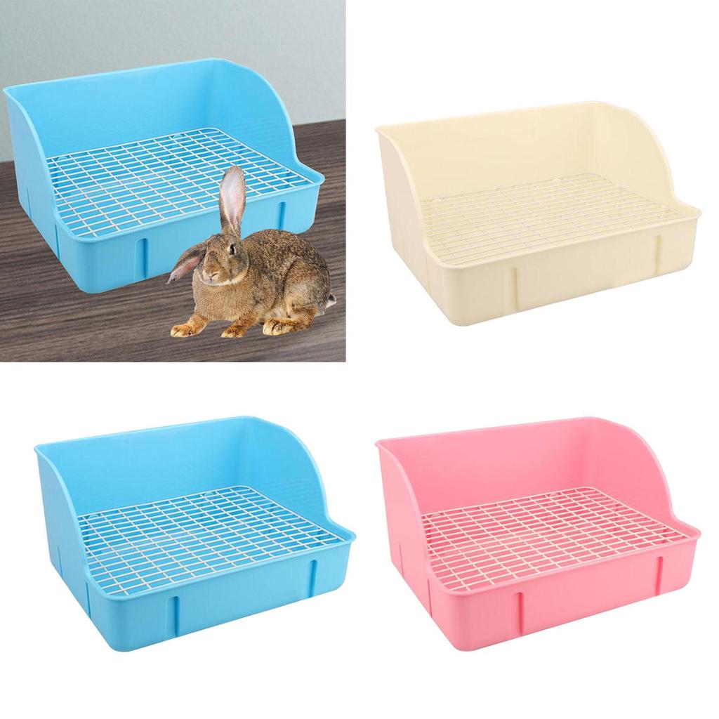 For Cage Corner Litter Pan Anti Splashing Pee Pan Tray Potty Trainer Cage Toilet Bedding Box for Ferrets Rats Guinea Pigs