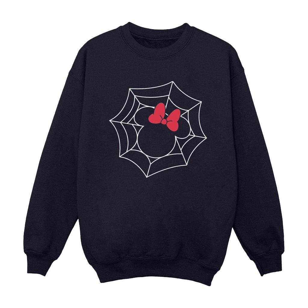 Disney Womens/Ladies Minnie Mouse Spider Web Sweatshirt