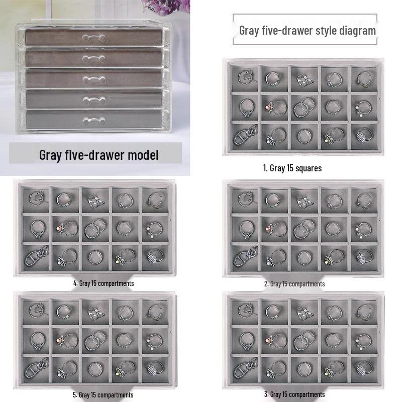 Многоярусная шкатулка для украшений для серег и мелких предметов - Домашнее хранение и организация