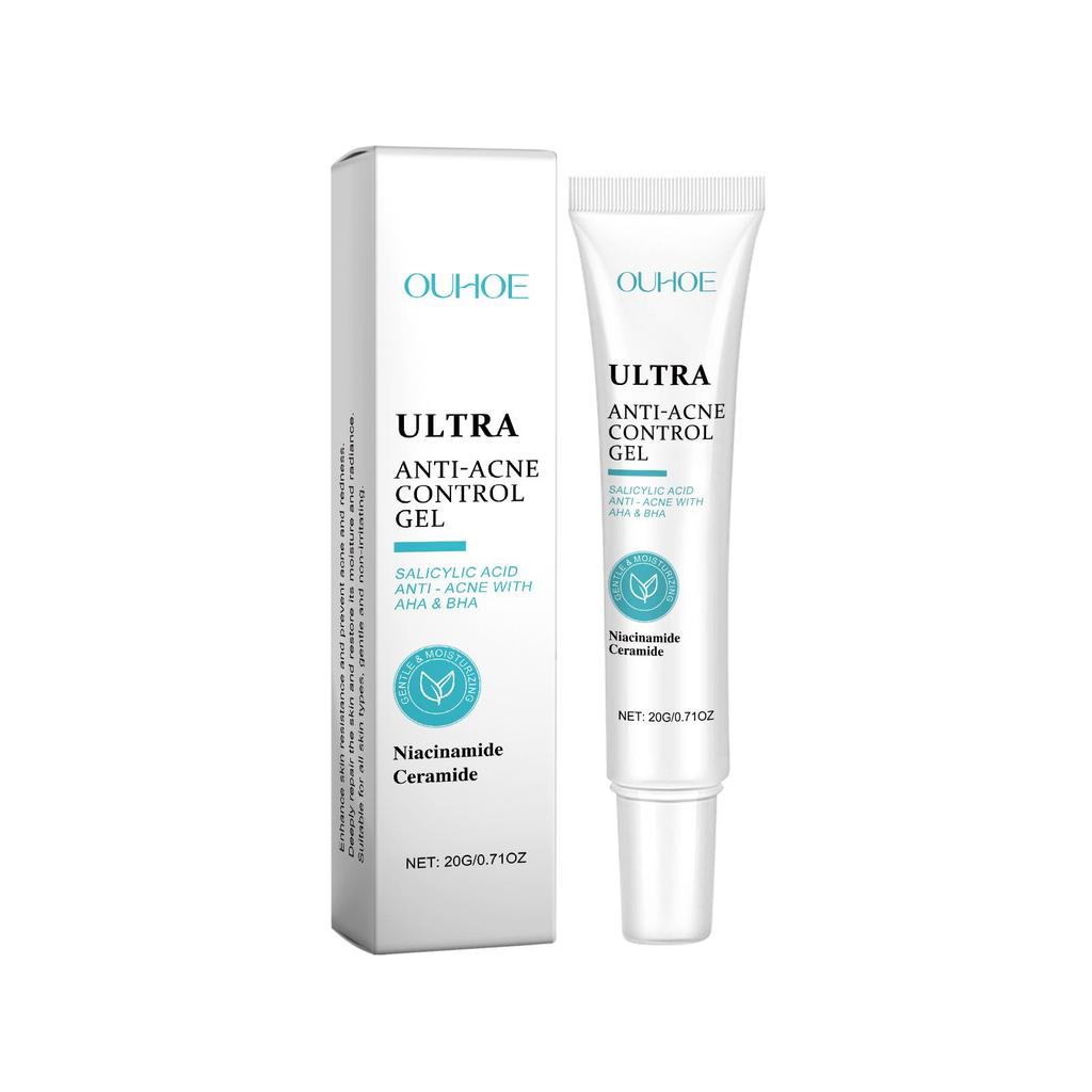 OUHOE Niacinamide Acne-Clearing Moisturizing Gel, gently cleanses, controls oil and reduces sebum, fades acne , suitable for the face, 20g