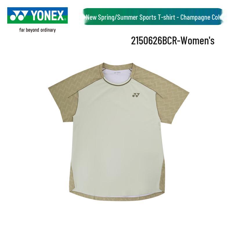Дышащая тренировочная футболка с коротким рукавом для бадминтона YONEX