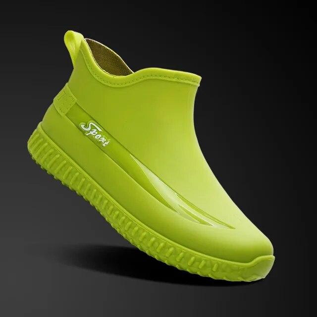 Женские модные короткие резиновые сапоги, мужская рабочая обувь на все времена года, износостойкая резиновая обувь, обувь для рыбалки, водонепроницаемая обувь