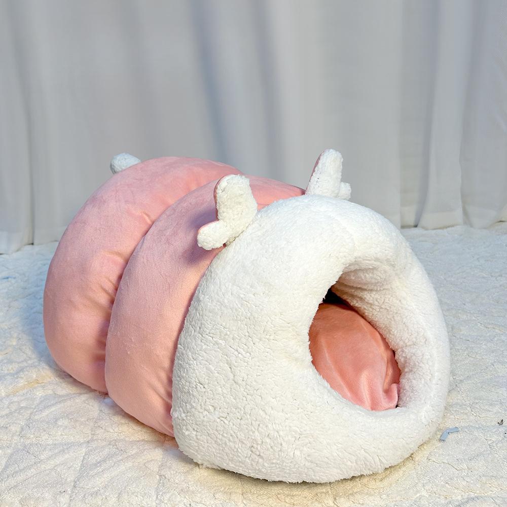 Pet Sleeping Bag In Autumn and Winter Warmth and Thickened Cute Wind Cat Nest Closed Dog Kennel Mattress Pet Winter Supplies