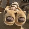 Women's Capybara Cotton Slippers - Cute, Warm, Plus Velvet, Thick-Soled Fur Shoes for Autumn and Winter 2024.