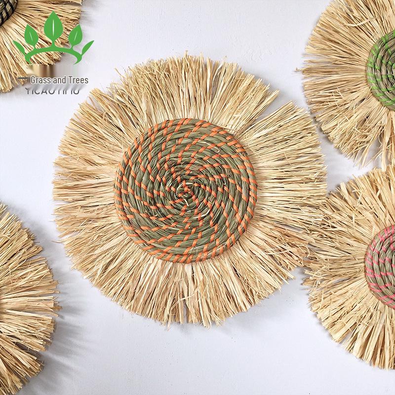 Moroccan Style Straw Woven Wall and Headboard Hanging Decoration