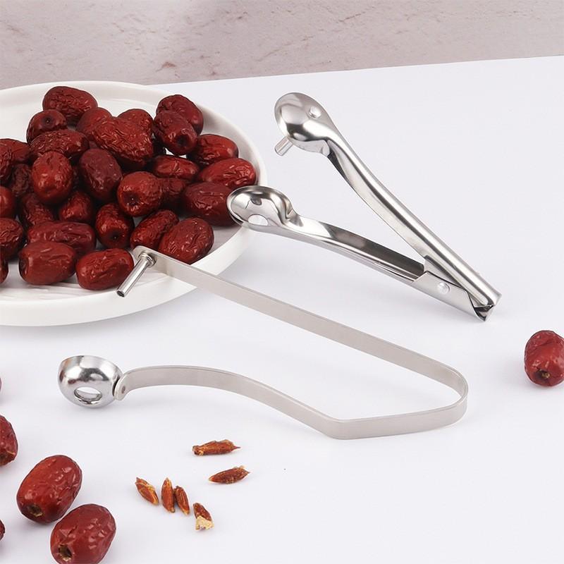 Stainless Steel Multi Functional Cherry Fruit Corer Quick Seed Removal Comfort Grip For Kitchen Baking And Snack Making