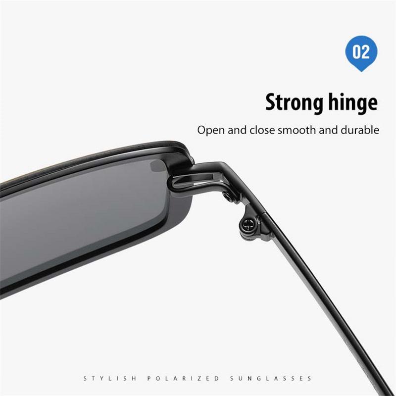 Мужские фотохромные поляризационные солнцезащитные очки классического дизайна с металлической оправой, спортивные очки на открытом воздухе, антибликовые очки UV400, очки ночного видения для вождения