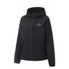 Li Ning Hooded Zipper Windbreaker Women Outerwear Black AFDV448-2