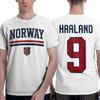 Модные Футболки Haaland 9 Унисекс С Круглым Вырезом Хлопковые Футболки С Коротким Рукавом Топы Для Взрослых