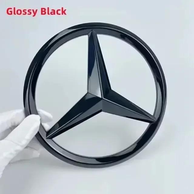 Автомобильная наклейка для Mercedes Benz 18,8 см ABS Накладка на центральную эмблему решетки радиатора автомобиля для Mercedes-Benz W204 W205 W212 W213 C E Cl