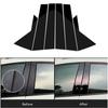 6Pcs Car Pillar Posts Window Molding Cover Trims Decoration Stickers Glossy Black for Hyundai IX35 2010- 2015