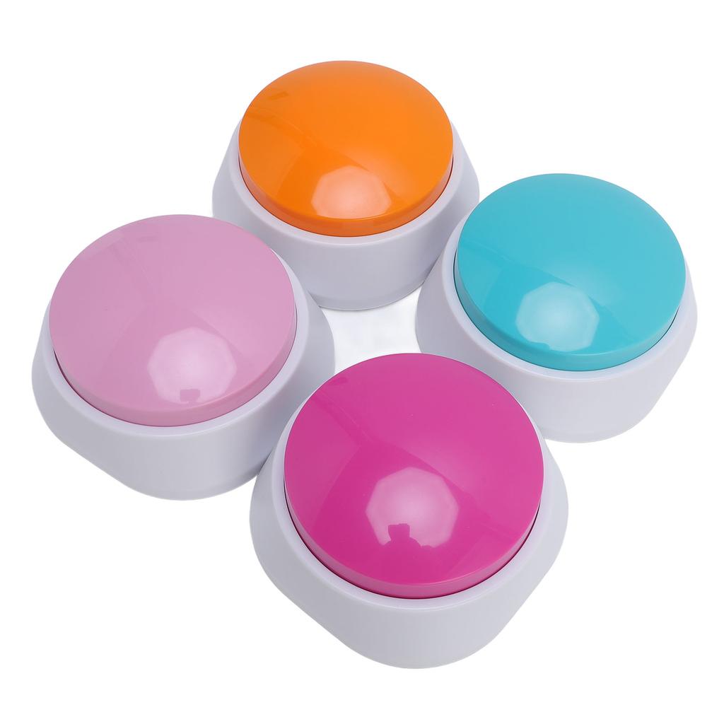 4 шт. Кнопки для дрессировки питомцев Запись 30 секунд Способствуют взаимодействию Кнопки для разговора кошек и собак