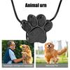 Yousheng Pet Urn Ожерелье для кремации с отпечатком лапы пепла Мини-подвеска из урны для памятных вещей из пепла Украшения для кошек, собак, волос, ногтей из пепла