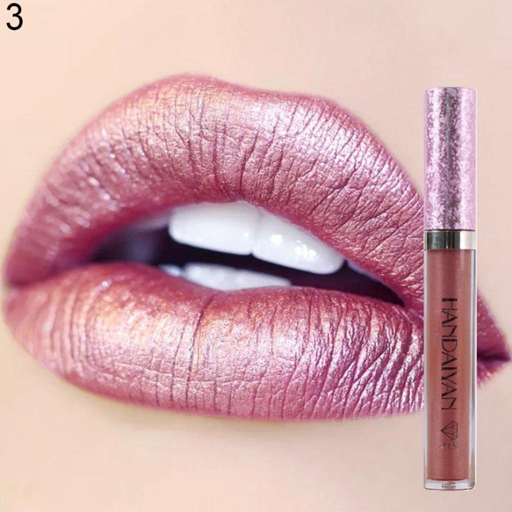 Diamond Lip Gloss Shine Metallic Lip Glaze Charm Long Lasting Glitter Liquid Lipstick Highly Pigmented Lip Gloss Lip Make Up