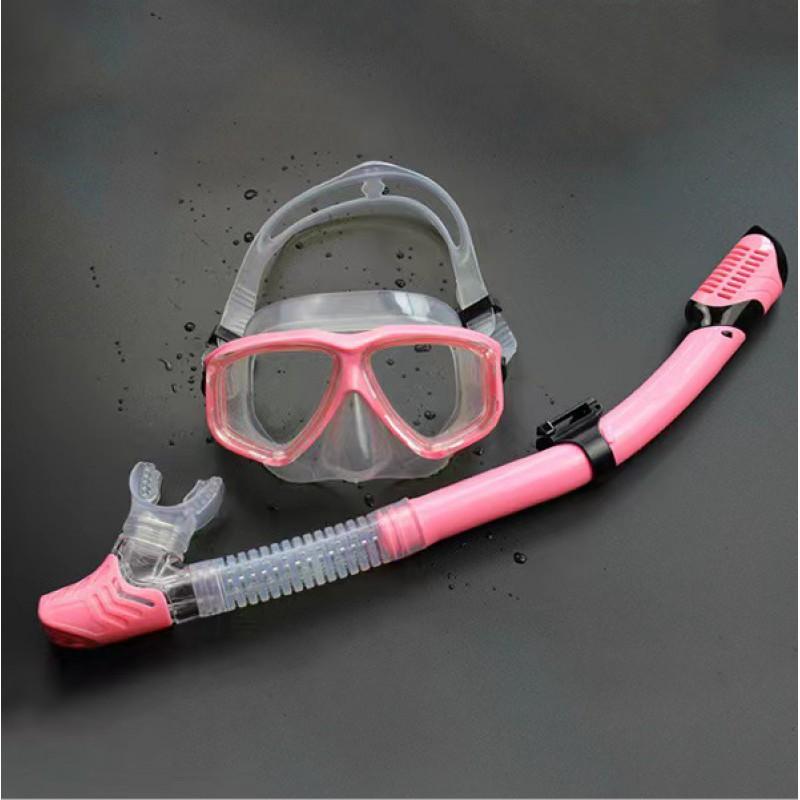 Kids Snorkel Set Full Dry Mask Anti-Fog Clear Swimming Diving