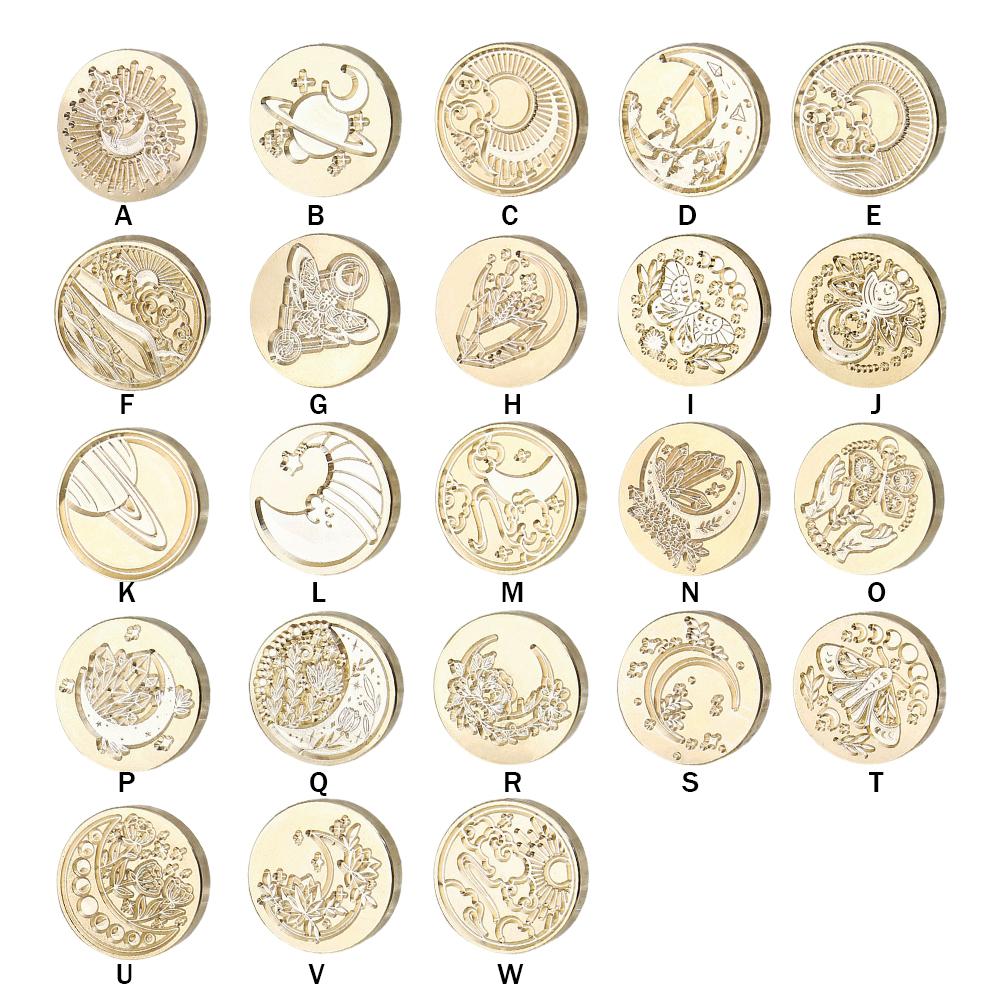 Штамповая головка серии Star Moon DIY, медная головка для ручного счета для подарка, скрапбукинга