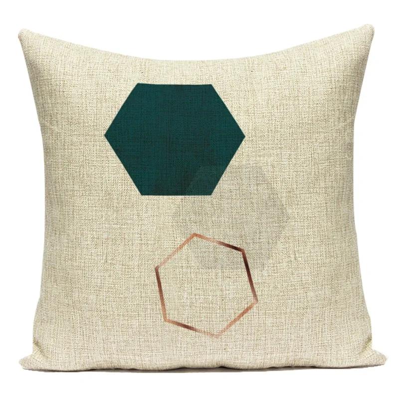 Modern Geometry High Quality Cushion Cover Throw Pillow Polyester Car Sofa Bed Home Decor Triangle Arrow Printed Pillow Case