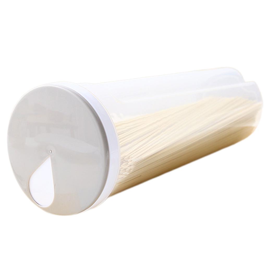 Noodles Spaghetti Container Plastic Noodle Pasta Storage Jar with Locking Lid Clear Dry Food Keeper Canister Cereal Crisper Box