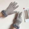 Full Finger Gloves Autumn Winter Female Gloves Korean Style Gloves  Driving Mitten