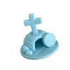 3D-печатный распятие, фигурка на могилу, вера, домашний декор, реалистичная каменная скульптура для празднования Пасхи