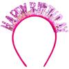 Красочный мигающий ободок 'С днем рождения' для детей - Праздничный аксессуар для нарядной вечеринки