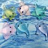 20PCS Miniature Sting Ray Figurines Mini Duck Sculpture Realistic Resin Sting Ray Cake Topper Mini Sting Ray Sea Animal Figurine