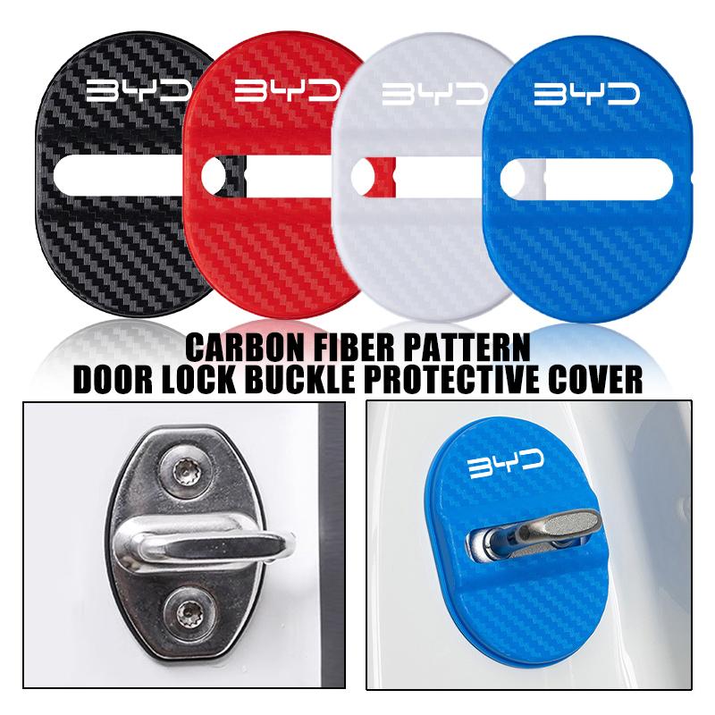 Car Door Lock Buckle Protector Cover Water Proof Lock Keys For BYD Qin Pro Tang F3 E6 Atto 3 Yuan Plus Song Max G3 I3 Ea1