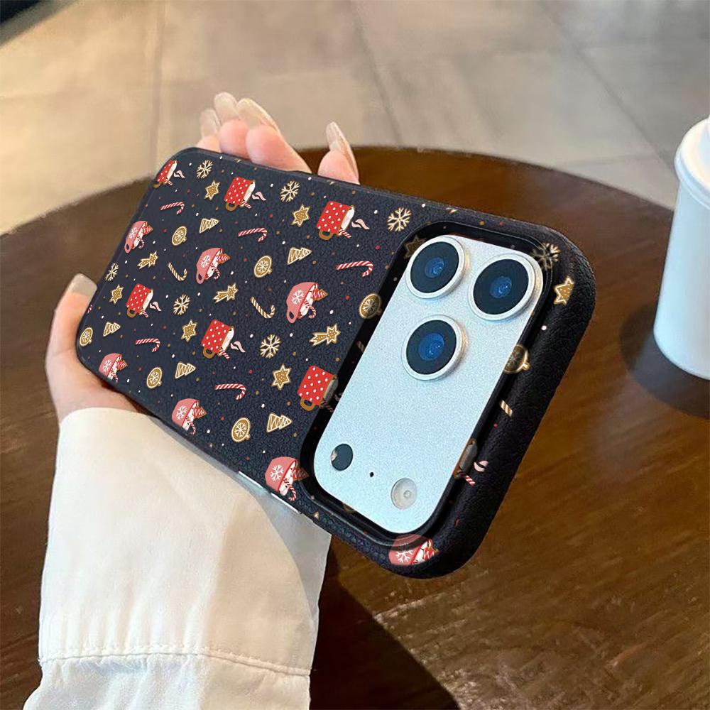 Чехол-веревка в мультяшном рождественском стиле для iPhone 17 16 15 14 13 12 11 Pro Max 17 Air 16 15 Plus 17 Pro Max