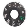 Camera Function Dial Cover Plate Mode Interface with Film Repair Accessory for 6D