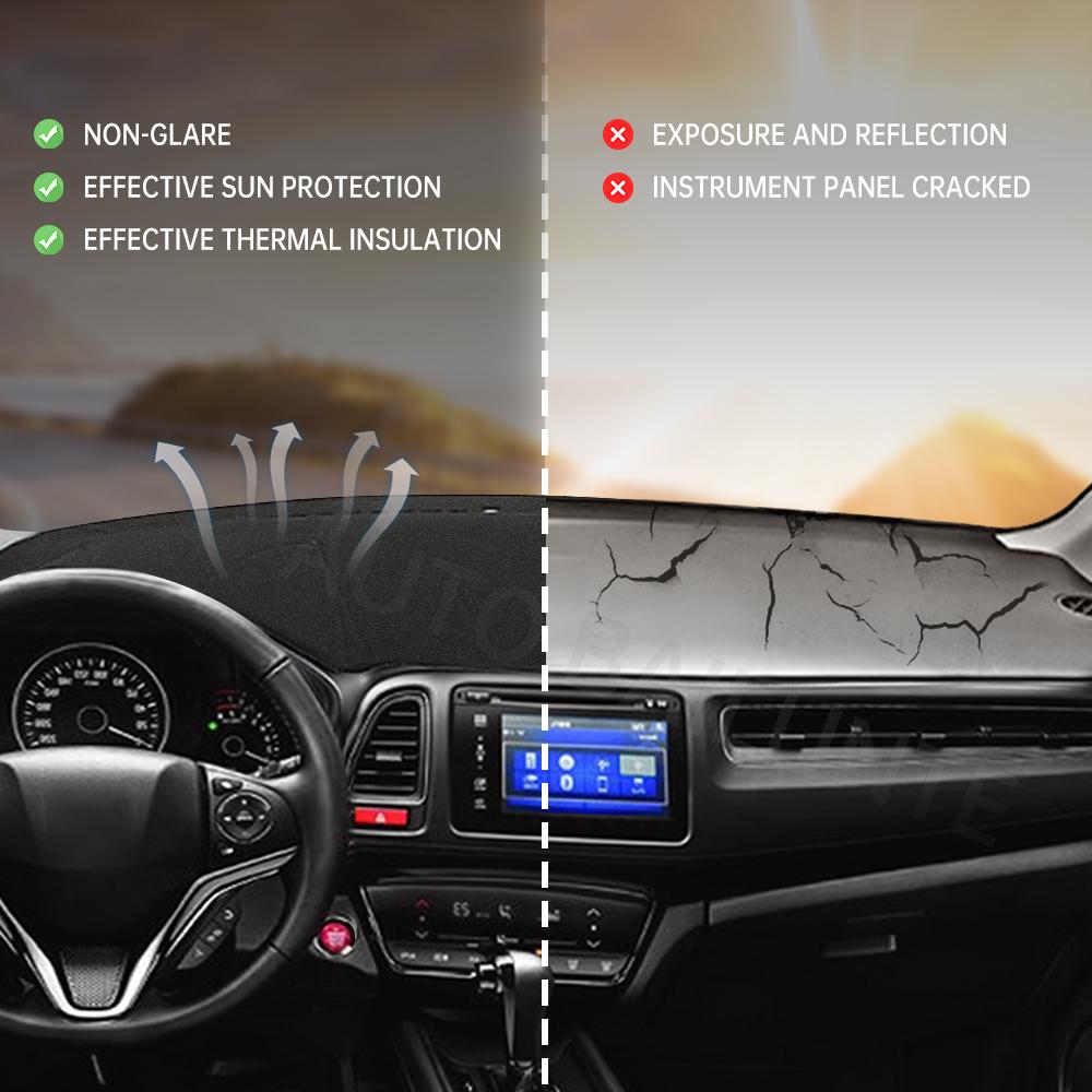 Для Honda HR-V HRV HR V 2014 2015 2016 2017 2018 крышка приборной панели автомобиля, избегайте легких ковриков, солнцезащитных козырьков