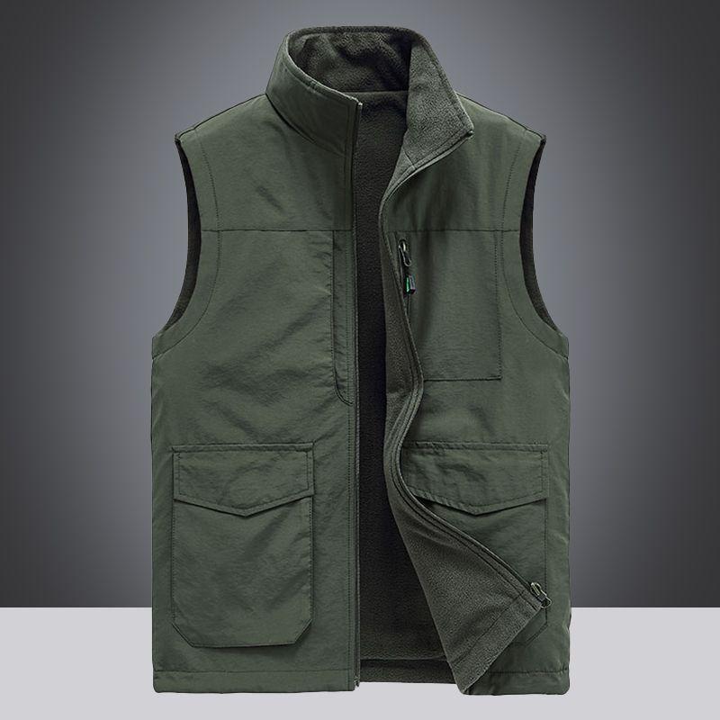 Открытый плюшевый инструмент для бизнеса, повседневный мужской жилет, камзол
