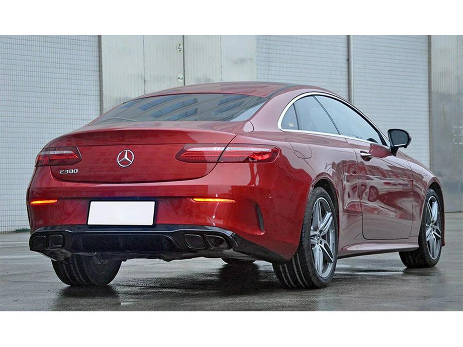Rear Lip Diffuser with Quad Tailpipes for 16-21 Mercedes-Benz E-Class Coupe AMG E53/E63