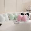 Bow-shaped Pillow Ruffle Lace Plush Throw Pillow High Elasticity Decorative Pillow for Bed Couch Car Seat Companion Pillows