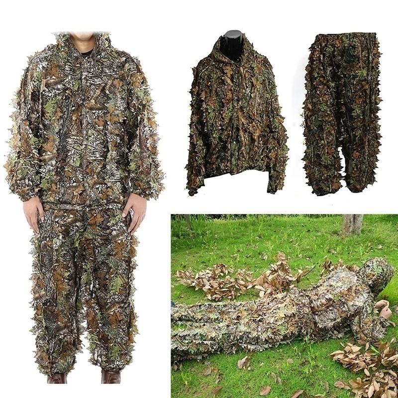 3D тактическая камуфляжная одежда, костюм Ghillie, камуфляжная одежда, бионическая камуфляжная охотничья одежда