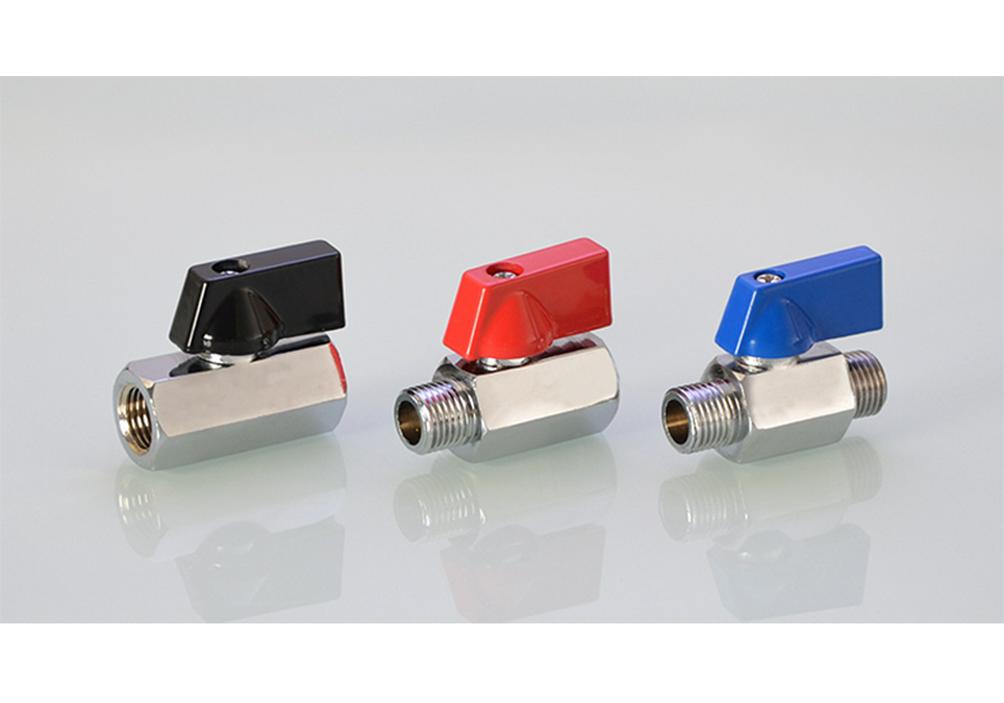 Dual-Thread Mini Ball Valve: 2-Point Internal & 3/1/4 External Copper Valve for High-Pressure Hydraulic Systems