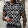 T-shirt Men's T-shirt Three-dimensional Geometric 3D Printing Men's Summer Short-sleeved New Fashion Sports Basketball Top