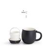 Mr. Nanshan Lucky Cat Ceramic Tea Mug with Lid and Infuser