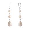 Серебряные серьги с натуральным жемчугом барочным (2128397)