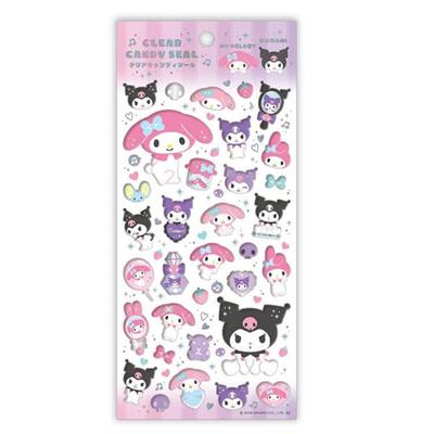 K Company My Melody x Kuromi Прозрачные конфетные наклейки 603007 My Melody KUROMI Sanrio