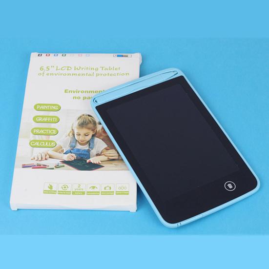 6,5-дюймовый ЖК-планшет для письма с ручкой, красочные каракули, работающий от батареи, прямоугольник, электронная доска для рисования, блокнот для рисования, развивающая игрушка, подарки для школьников