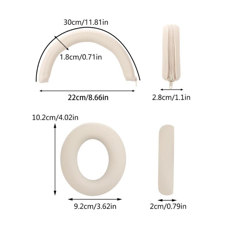 Replacement Silicone Ear Pads Cushion Cover For Anker Soundcore Space One Headphone EarPads Head Beam Protective Case Sleeve