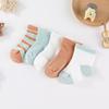 5 Pairs Unisex Baby Socks Cute Anti-slip Kids Socks Boys Girl Cotton Sock Babies Accessories Newborn