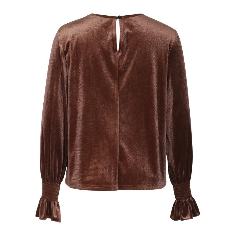 Весенне-осенняя женская блузка из кружева Murad, удобный повседневный топ с длинными рукавами