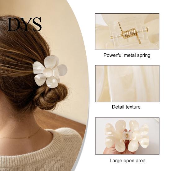 Anti Slip Hair Claw for Updos Flower Clip Women Girls, Non-slip Clips, Strong Hold Non Accessories Thick And Thin Styling, Daily Commuting Lightweight