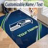 Custom Text Printed Rug Seattle Seahawks Non Slip Floor Carpet For Home Room Decor