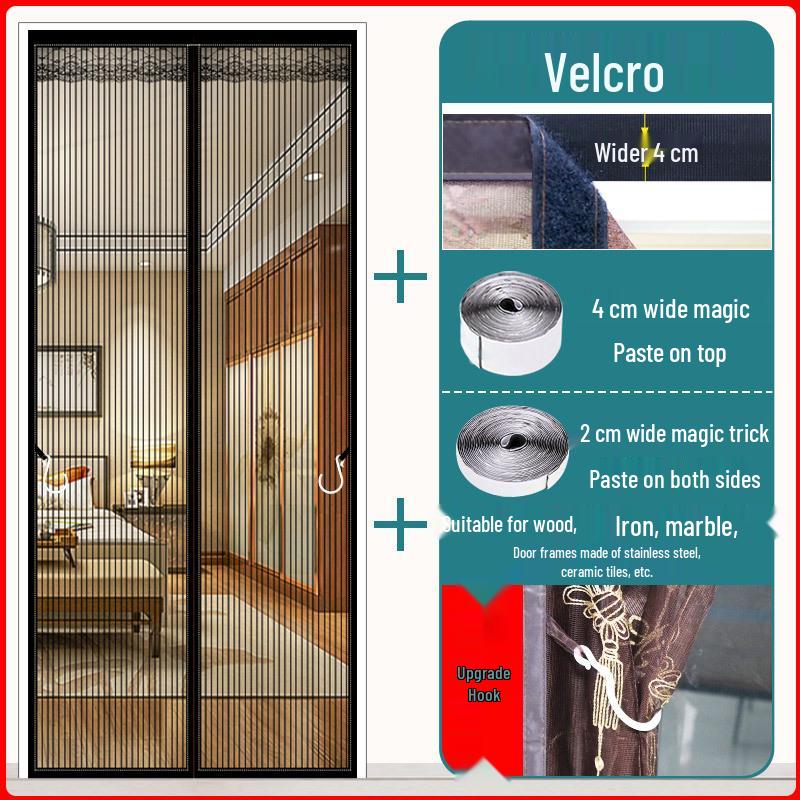 Индивидуальная магнитная противомоскитная штора на дверь с установкой без сверления